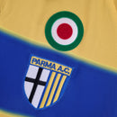 Camisa Parma Home 1999/00 - Champion Retrô Masculina - Amarela/Azul