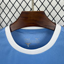 Camisa Pronta Entrega Lazio Home 2025/26 - Mizuno Torcedor Masculina - Azul/Branca