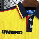 Camisa Seleção Escócia Away 1996\98 - Umbro Retrô Masculina - Amarela/Preta