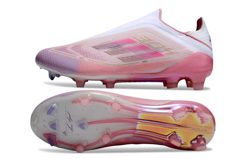 Chuteira F50 - Adidas Yamal FG - Bege/Rosa