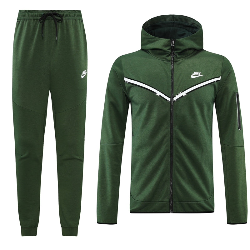 Kit Conjunto Nike Tech Fleece - Jaqueta e Calça- Verde