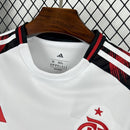 Camisa Pronta Entrega Flamengo Away 2025/26 - Adidas Torcedor Masculina - Branca/Vermelha