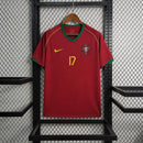Camisa Pronta Entrega Seleção Portugal Home 2006/07 - Nike Retrô Masculina - Vermelha/Verde