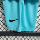 conjunto-kit-infaltil-kids-masculina-barcelona-barca-third-terceira-3-2023-24-nike-torcedor-vermelha-vermelho-verde-azul-fcb-spotify-messi-neymar
