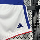 Conjunto Kit Infantil Seleção Japão Home 2026/27 - Adidas Torcedor - Azul/Branca