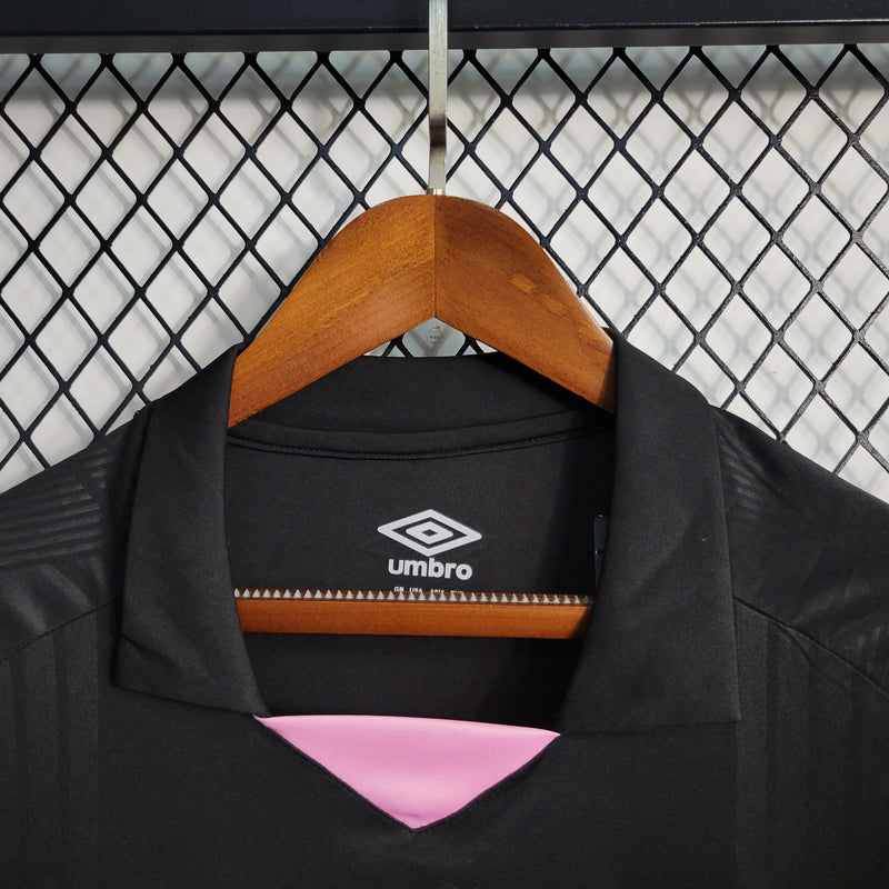 Camisa Fluminense Goleiro 2023/24 - Umbro Torcedor Masculina - Preta/Rosa
