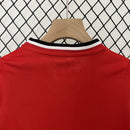 Conjunto Kit Infantil Manchester United Home 2000/01 - Umbro Retrô - Vermelha/Branca