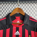 Camisa Milan Home 2007/08 - Adidas Retrô Masculina - Vermelha/Preta