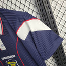 Camisa Seleção Escócia Home 1996\98 - Umbro Retrô Masculina - Azul/Branca