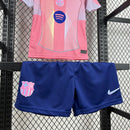 Conjunto Kit Infantil Barcelona Edição Especial 2025/26 - Nike Torcedor - Rosa/Azul