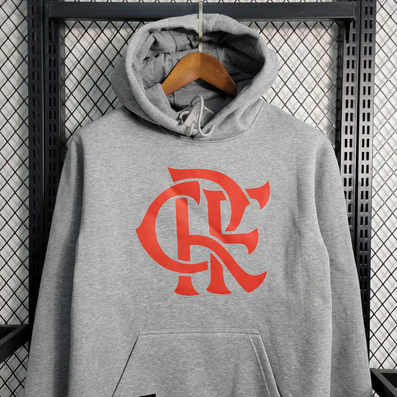 Moletom Flamengo Nike - Cinza/Vermelha