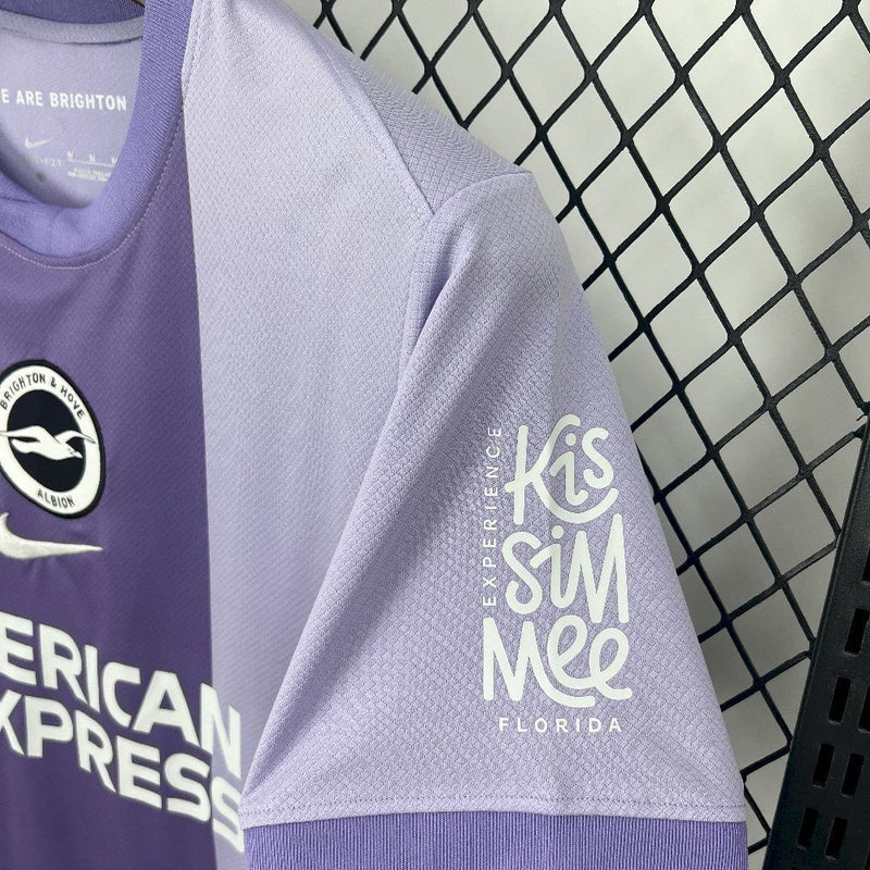 Camisa Brighton Away 2025/26 - Nike Torcedor Masculina - Roxa