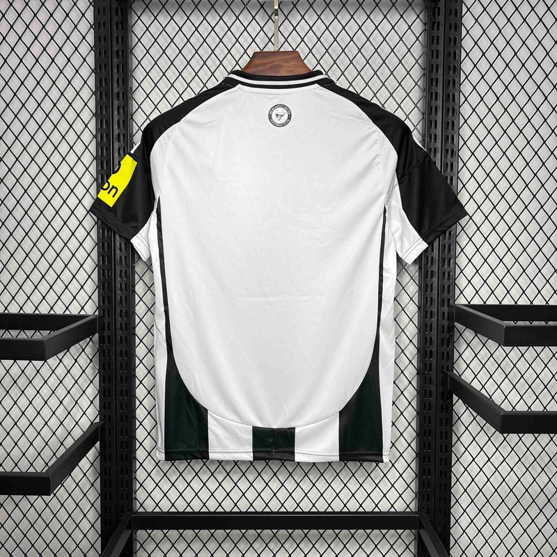 Camisa NewCastle Home 2024/25 - Adidas Torcedor Masculina - Preta/Branca