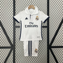 Conjunto Kit Infantil Real Madrid Home 2016/17 - Adidas Retrô - Branca/Azul