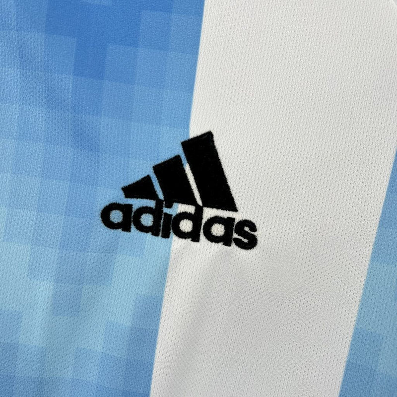 Camisa Seleção Argentina Home 2018/19 - Adidas Retrô Masculina - Branca/Azul