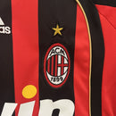 Conjunto Kit Infantil AC Milan Home 2006/07 - Adidas Retrô - Preta/Vermelha