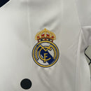 Conjunto Kit Infantil Real Madrid Home 2012/13 - Adidas Retrô - Branca/Preta