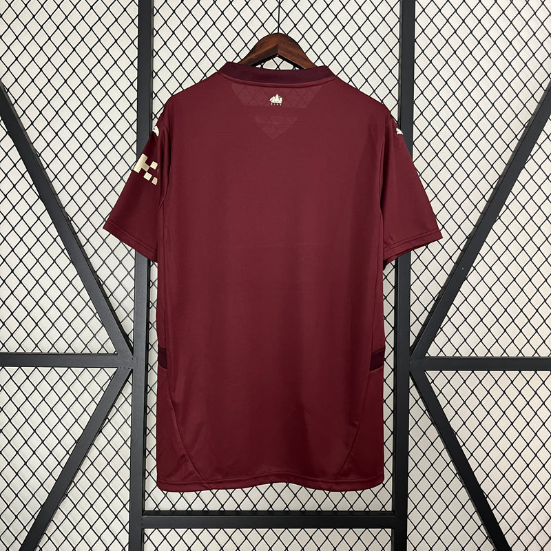 Camisa Manchester City Away 2024/25 - Puma Torcedor Masculina - Bordo