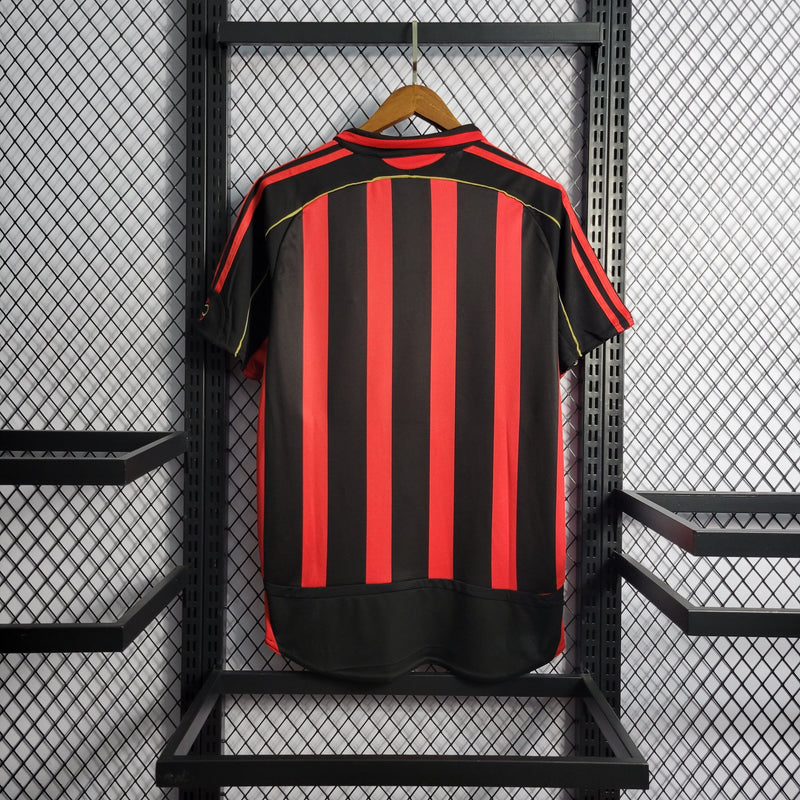 Camisa Pronta Entrega Manchester United Home 2006/07 - Adidas Retrô Masculina - Preta/Vermelha + KAKA' N°22 + Frete Grátis