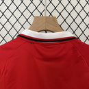 Conjunto Kit Infantil Manchester United Home 1999/00 - Umbro Retrô - Vermelha/Branca