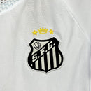 Conjunto Kit Infantil Santos Home 2025/26 - Umbro Torcedor - Branca/Preta