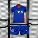 Conjunto Kit Infantil Bahia Edição Especial Superman 2025/26 - Puma Torcedor - Azul/Vermelha