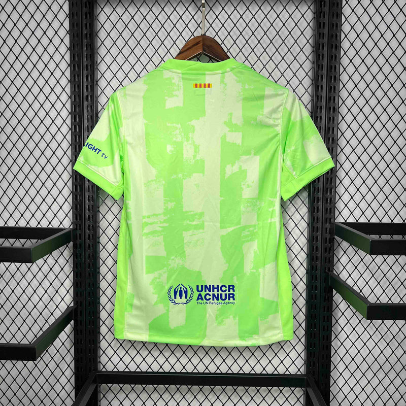 Camisa Barcelona Third 2024/25 - Nike Torcedor Masculina - Verde/Azul
