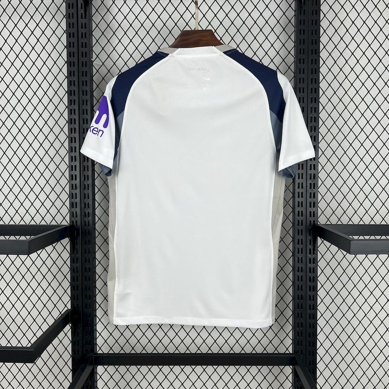 Camisa Tottenham Home 2025/26 - Nike Torcedor Masculina - Branca/Azul
