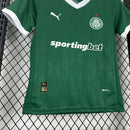Conjunto Kit Infantil Palmeiras Home 2025/26 - Puma Torcedor - Verde/Branca