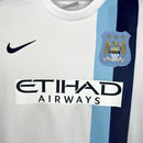 Camisa Manchester City 2013/14 - Nike Retrô Masculina - Branca/Azul