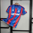 Camisa Crystal Palace Home 2024/25 - Torcedor Masculina - Azul/Vermelha