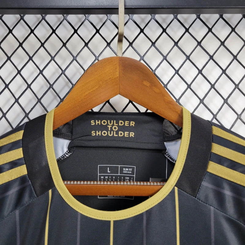 Camisa Los Angeles FC Home 2024/25 - Adidas Torcedor Masculina - Preta/Dourada