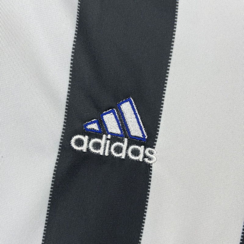 Camisa Newcastle Home 1999/00 - Adidas Retrô Masculina - Preta/Branca