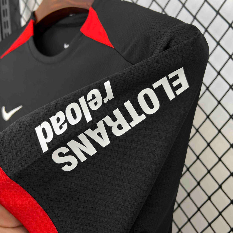 Camisa Frankfurt Away 2024/25 - Nike Torcedor Masculina - Preta/Vermelha