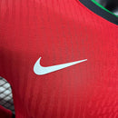 Camisa Manga Longa Seleção Portugal Home 2024/25 - Nike Jogador Masculina - Vermelha/Verde