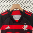 Kit Infantil Flamengo Home 2024/25 - Adidas Torcedor - Vermelha/Preta