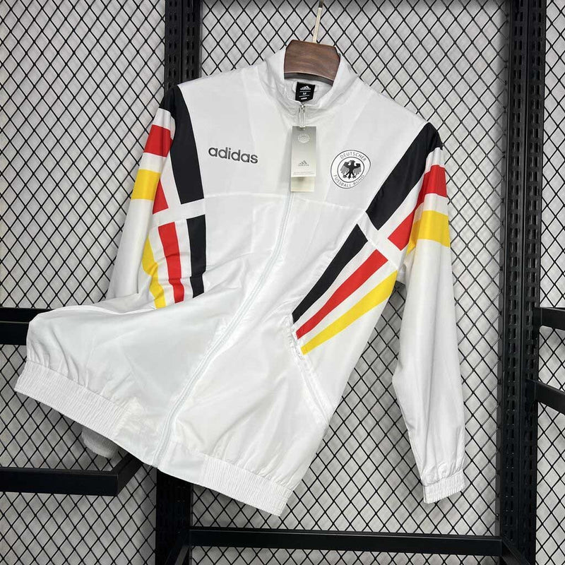 Jaqueta Corta Vento Seleção Alemanha Adidas - Branca/Preta