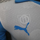 Camisa Olympique de Marseille Home 2025/26 - Puma Jogador Masculina - Branca/Azul