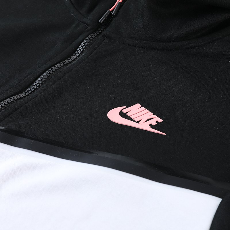Kit Conjunto Nike Tech Fleece - Jaqueta e Calça- Branca/Preta