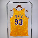 Camisa Regata NBA Lakers x Bape N°93 - Amarela/Roxa