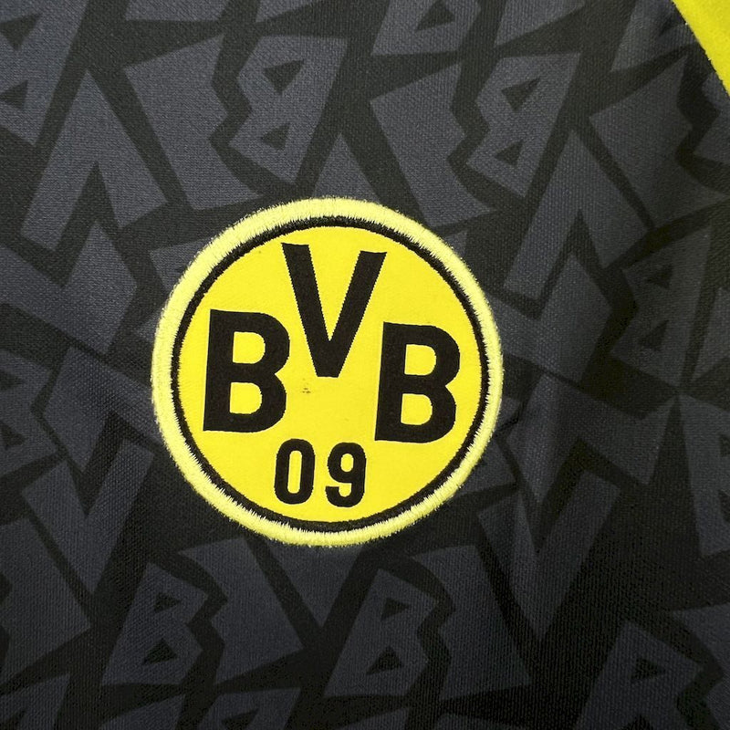 Camisa Borussia Dortmund Away 1995/96 - Nike Retrô Masculina - Preta/Amarela