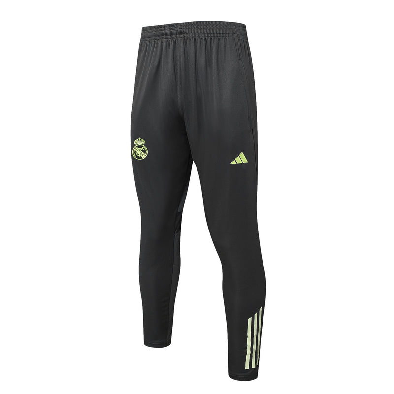 Conjunto de Treino Half Ziper Real Madrid 2025/26 - Adidas Jaqueta + Calça - Preta/Bege