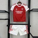 Conjunto Kit Infantil Arsenal Home 2025/26 - Adidas Torcedor - Vermelha/Branca