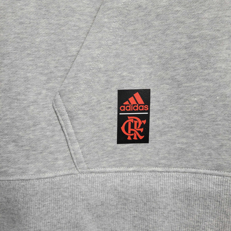 Moletom Flamengo Nike - Cinza/Vermelha