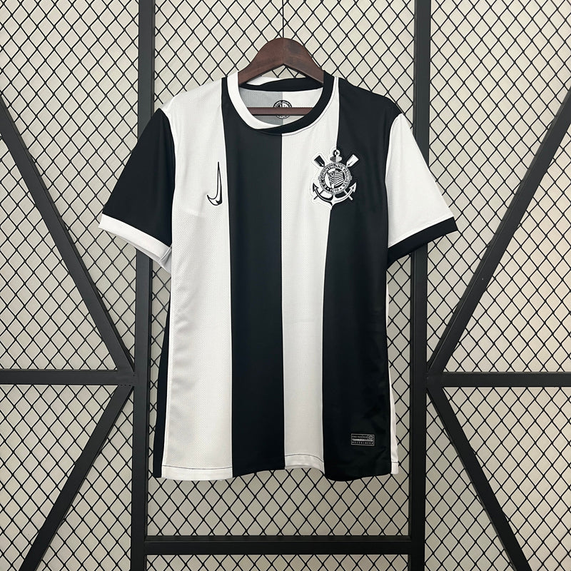 Camisa Corinthians Third 2024/25 - Nike Torcedor Masculina - Branca/Preta