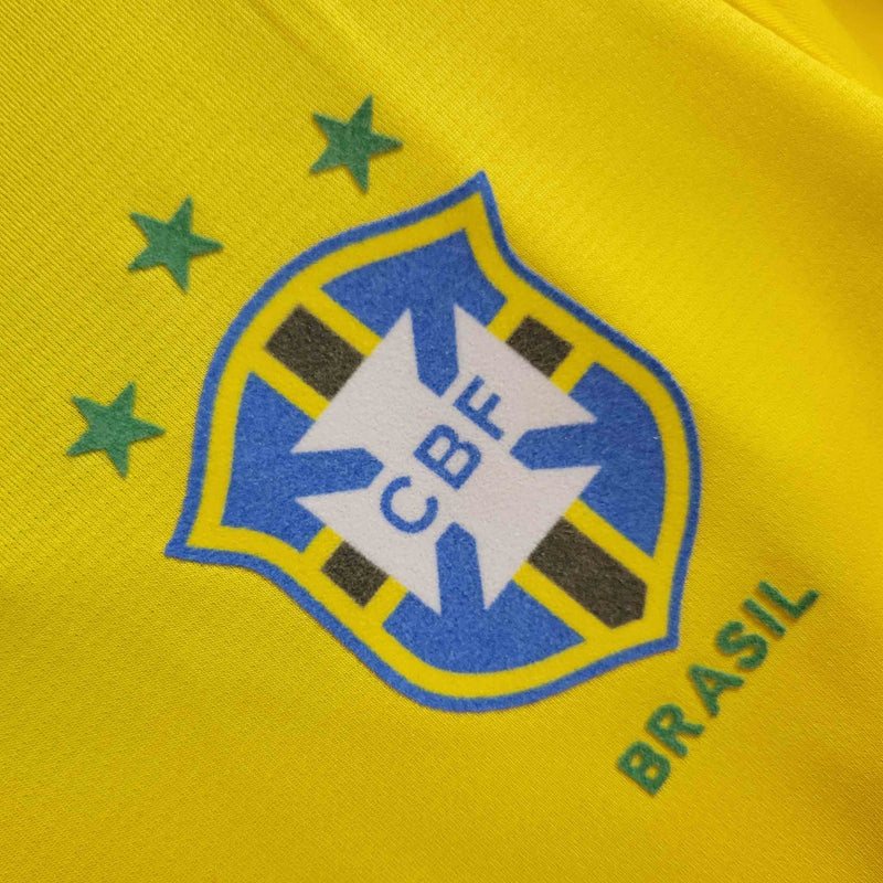 Camisa Seleção Brasileira Home 1993/1994 - Umbro Retrô Masculina - Amarela/Verde