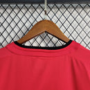 Camisa Manga Longa Manchester United 2002/04 Nike Retrô Masculina - Vermelha/Preta
