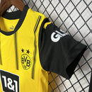 Conjunto Kit Infantil Borussia Dortmund Home 2024/25 - Puma Torcedor - Amarela/Preta