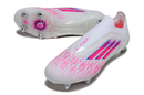 Chuteira Campo F50 - Trava Mista Adidas - Branca/Rosa