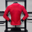 Camisa Manga Longa Seleção Portugal Home 2024/25 - Nike Jogador Masculina - Vermelha/Verde